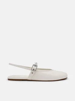 Agnes Ballerina Flats - Chalk