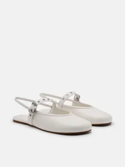 Agnes Ballerina Flats - Chalk