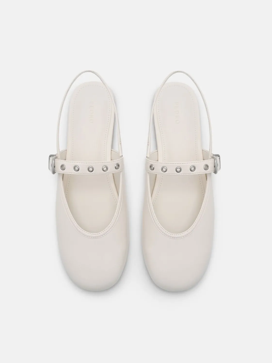 Agnes Ballerina Flats - Chalk