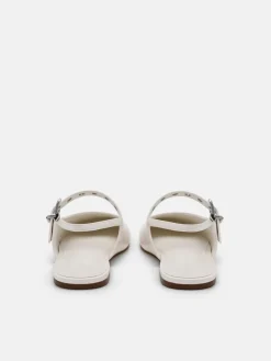 Agnes Ballerina Flats - Chalk