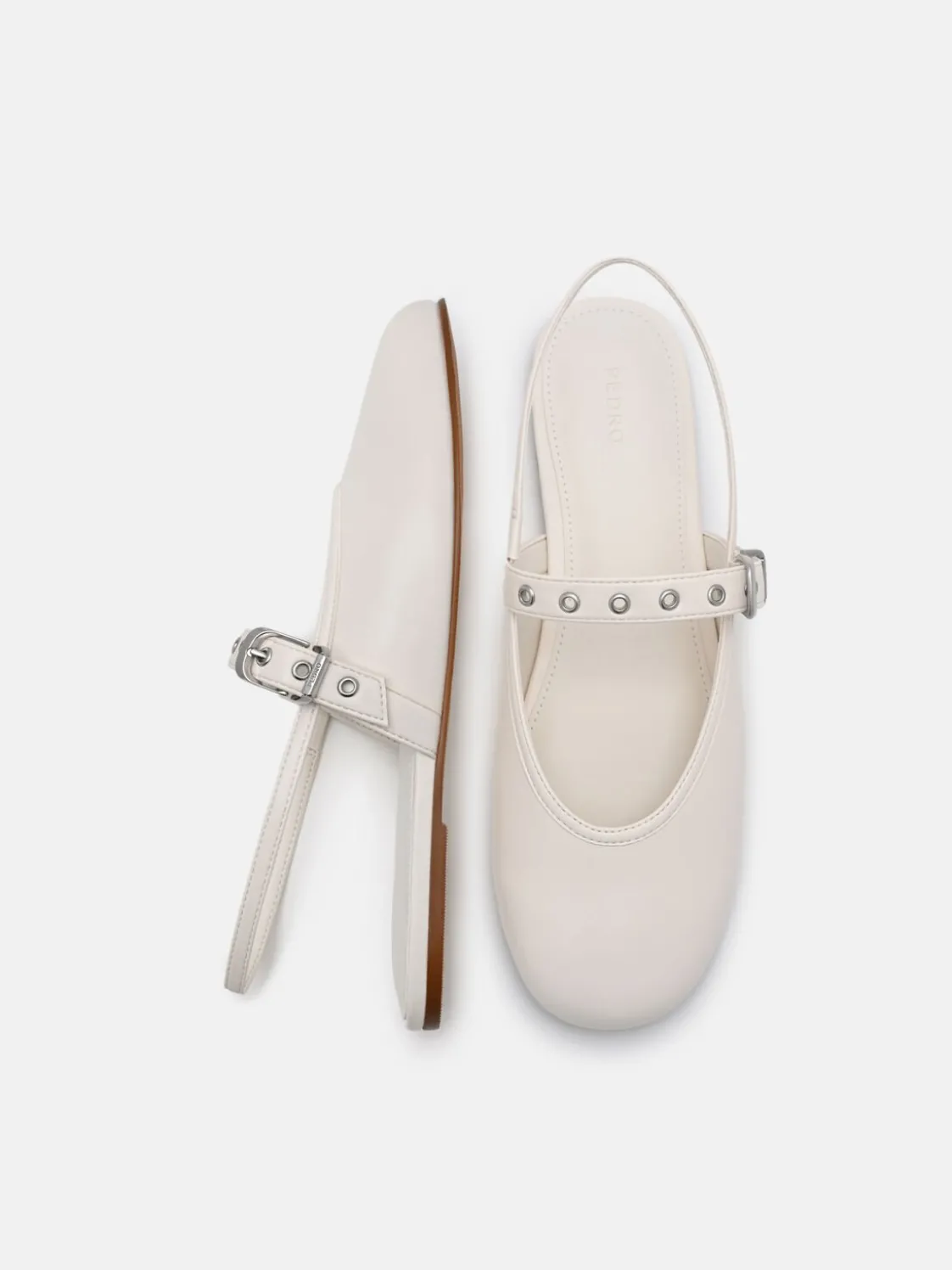 Agnes Ballerina Flats - Chalk