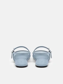 Agnes Mesh Ballerina Flats - Slate Blue