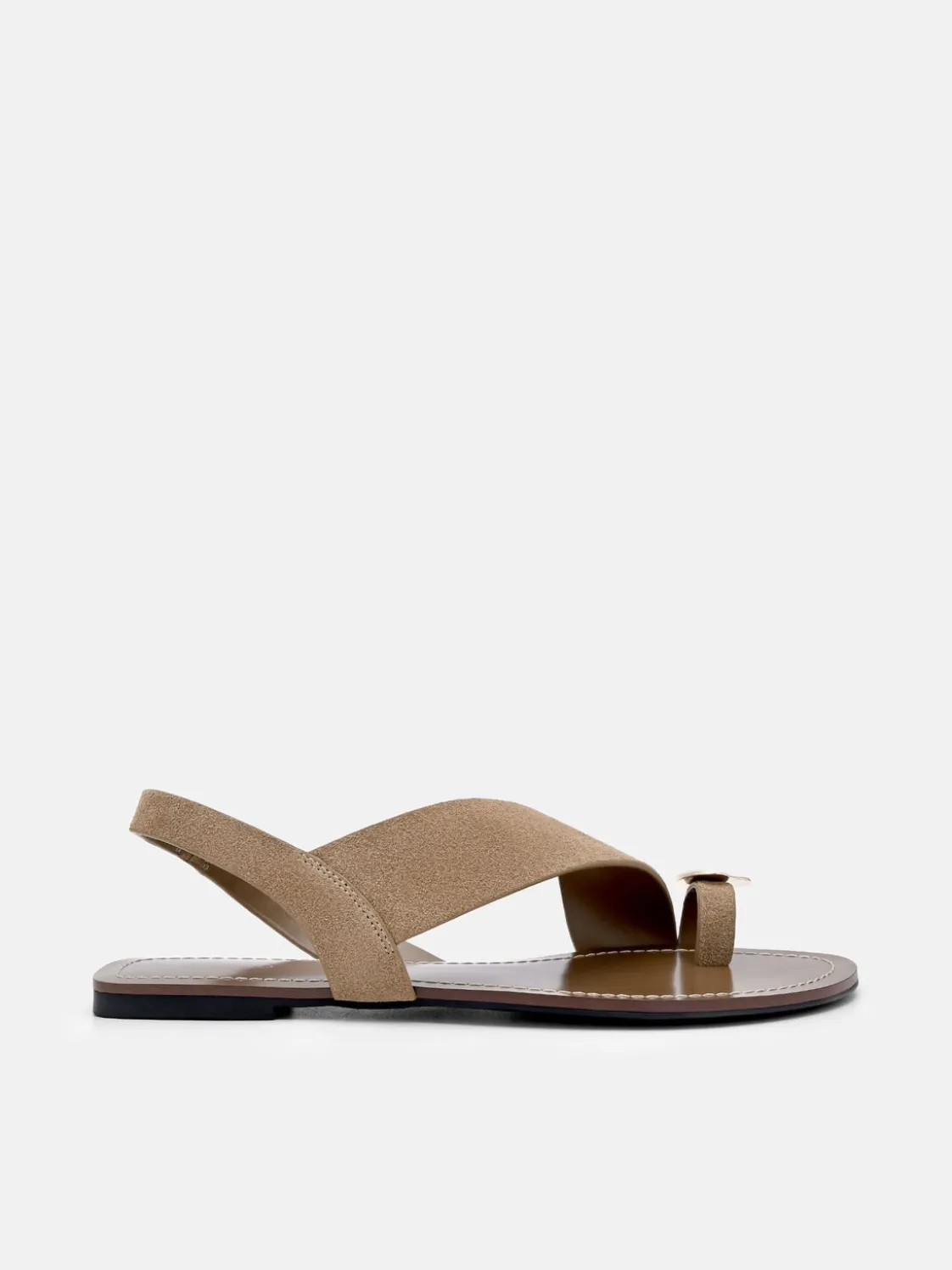 Alexis Suede Slingback Sandals - Sand