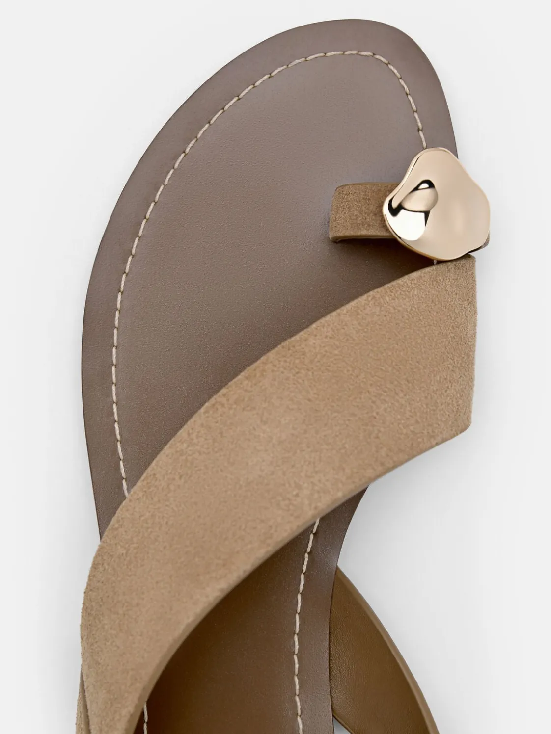 Alexis Suede Slingback Sandals - Sand