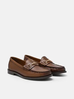 Alistair Leather Horsebit Loafers - Brown