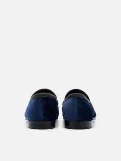 Alistair Leather Horsebit Loafers - Navy