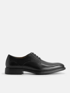Altitude Leather Derby Shoes - Black