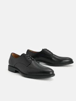 Altitude Leather Derby Shoes - Black