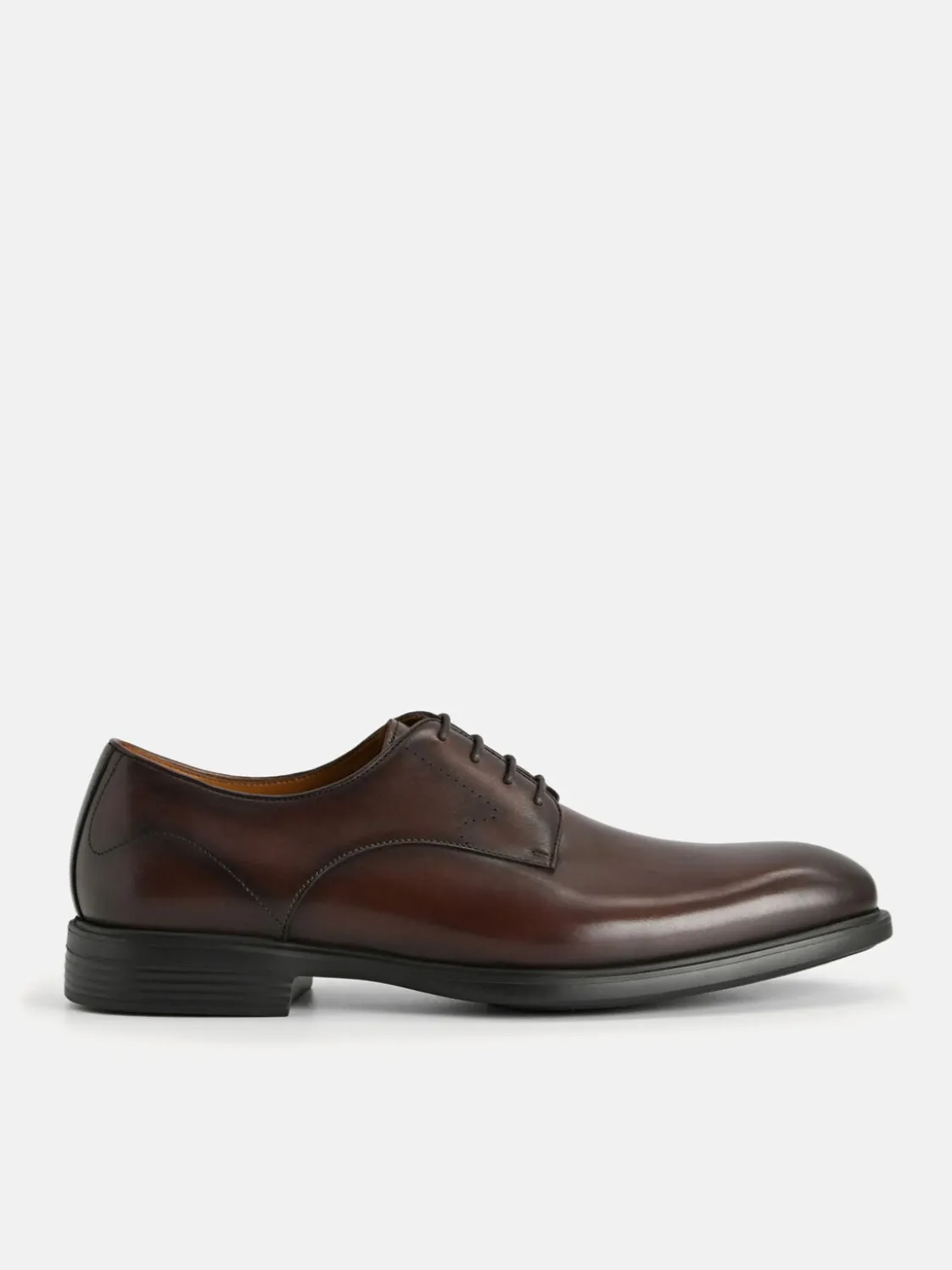 Altitude Leather Derby Shoes - Dark Brown