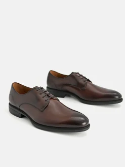 Altitude Leather Derby Shoes - Dark Brown