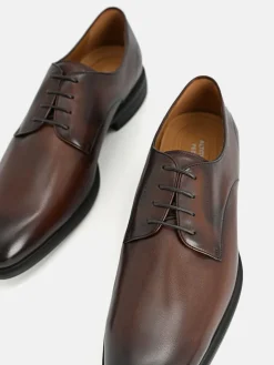 Altitude Leather Derby Shoes - Dark Brown