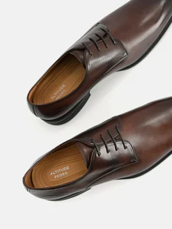 Altitude Leather Derby Shoes - Dark Brown