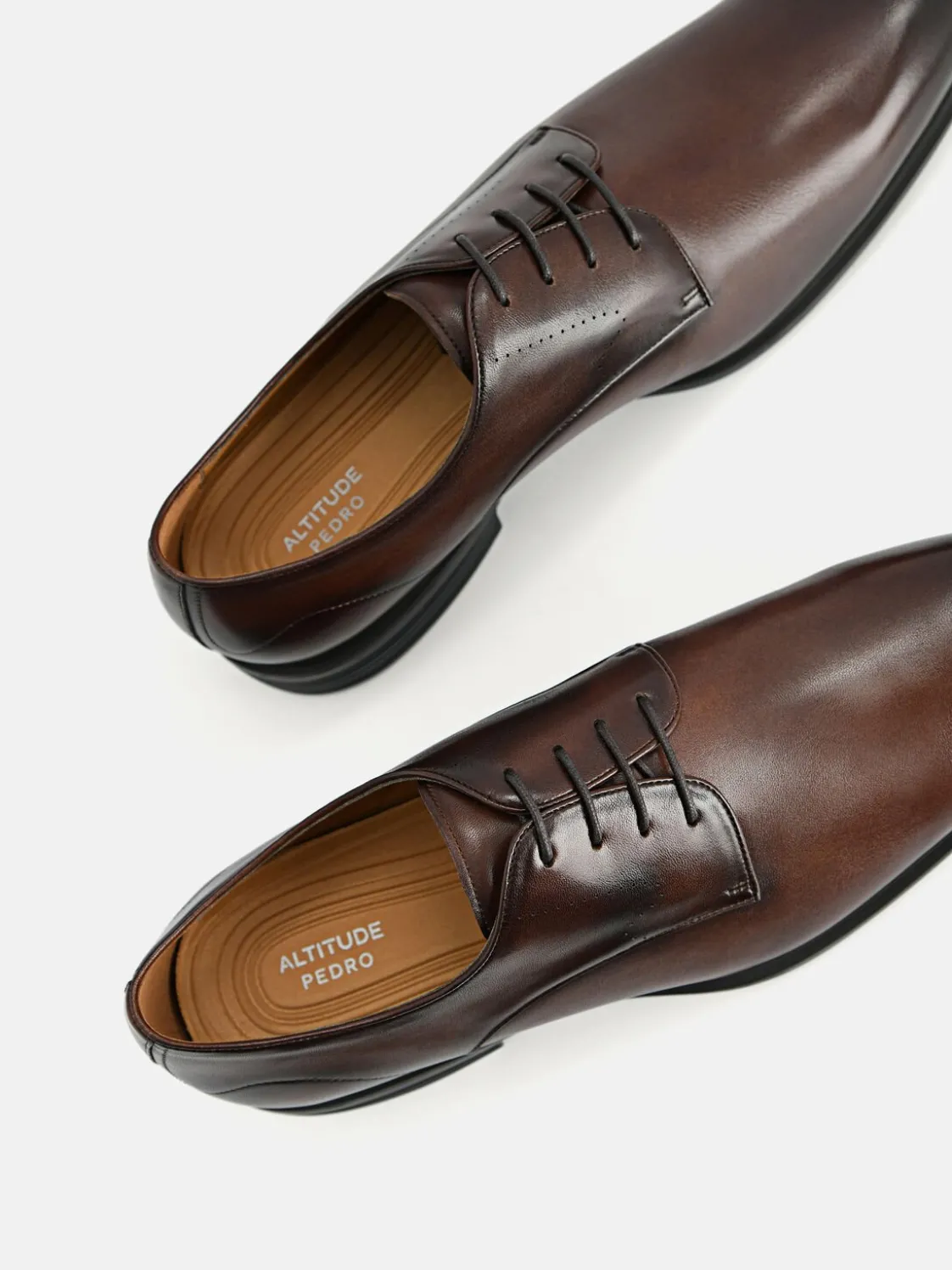 Altitude Leather Derby Shoes - Dark Brown