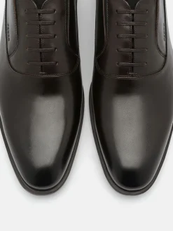 Altitude Leather Oxford Shoes - Dark Brown