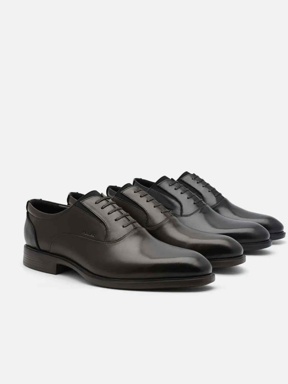 Altitude Leather Oxford Shoes - Black
