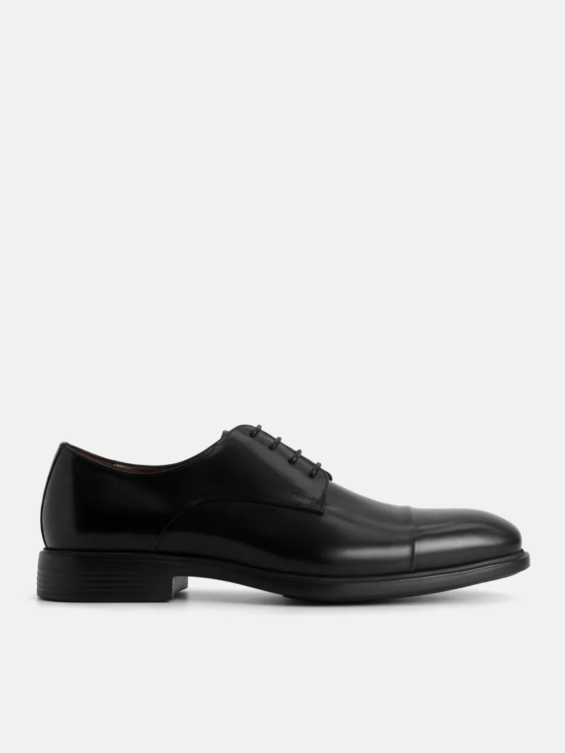 Altitude Leather Toe Derby Shoes - Black