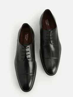 Altitude Leather Toe Derby Shoes - Black