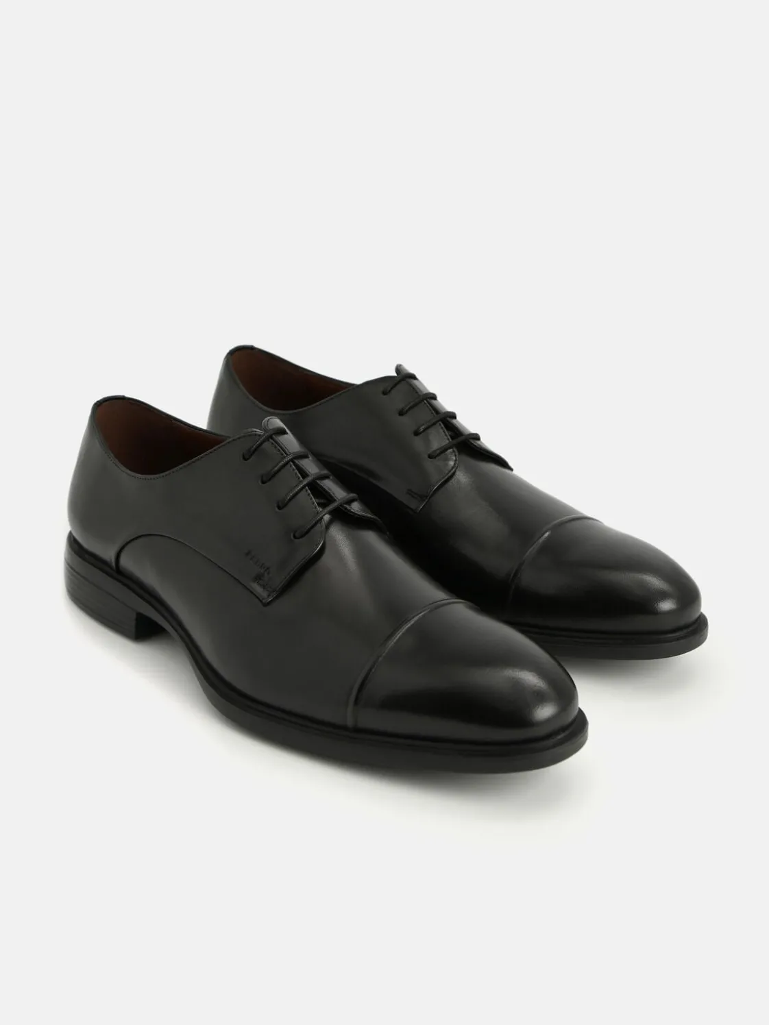 Altitude Leather Toe Derby Shoes - Black