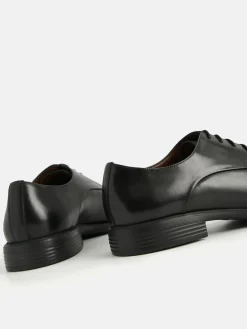 Altitude Leather Toe Derby Shoes - Black