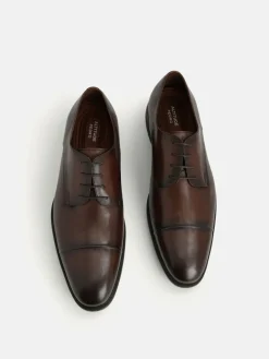 Altitude Leather Toe Derby Shoes - Brown