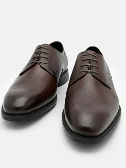 Altitude Lightweight Leather Derby Shoes - Brown