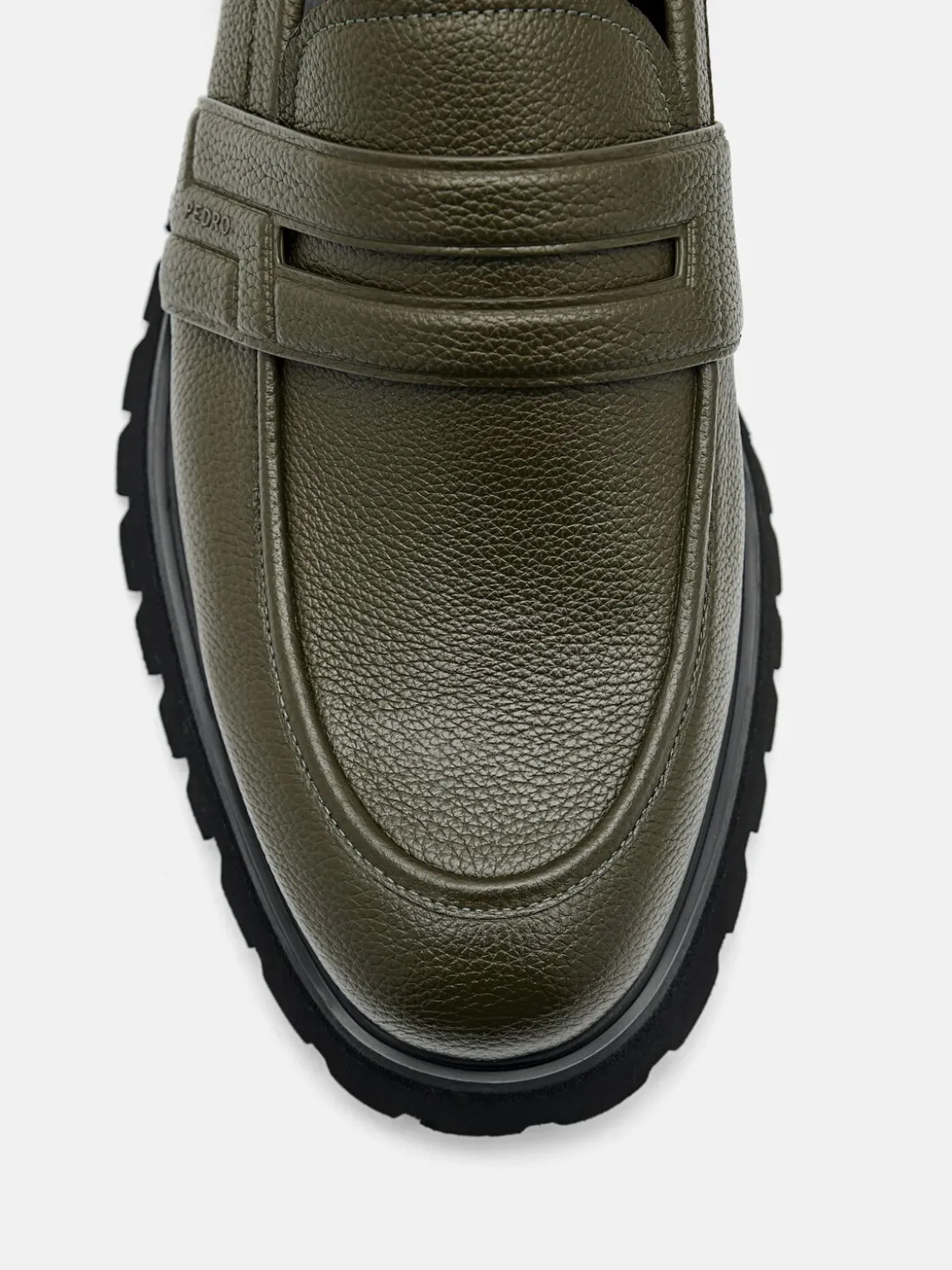 Alto Leather Loafers - Military Green