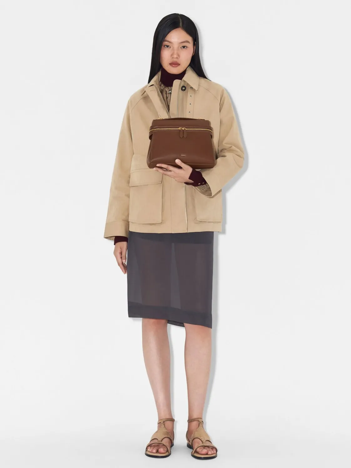 Alyssa Leather Backpack - Brown