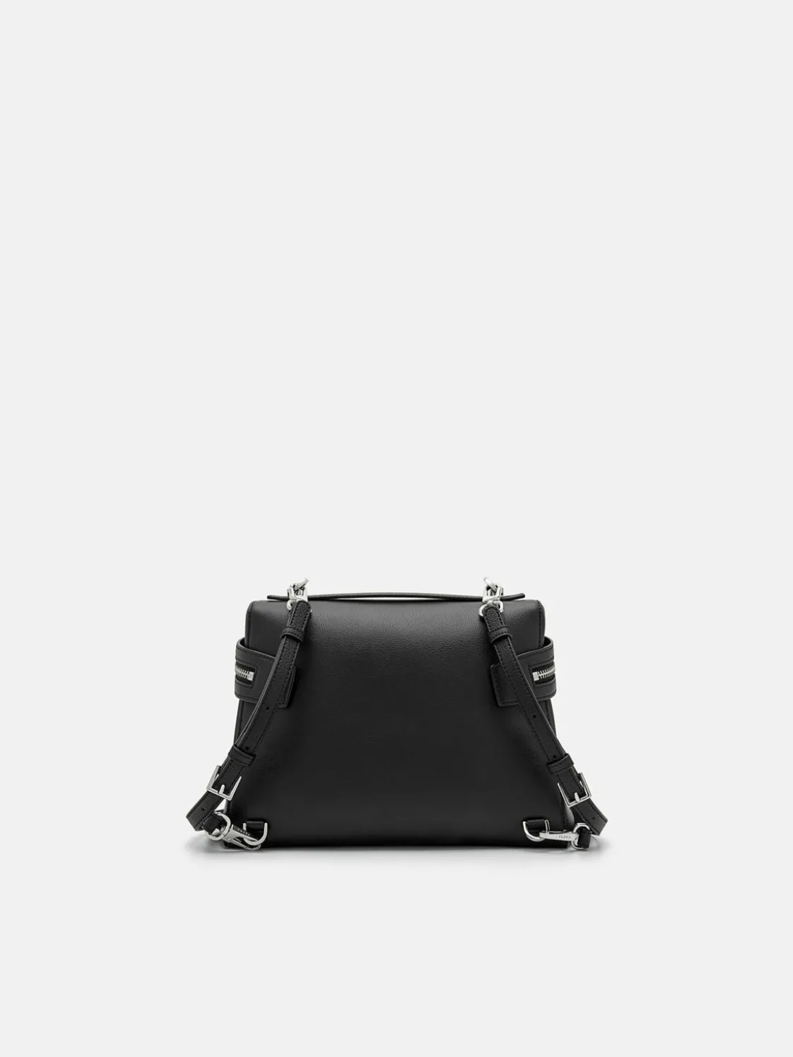 Alyssa Leather Backpack - Black