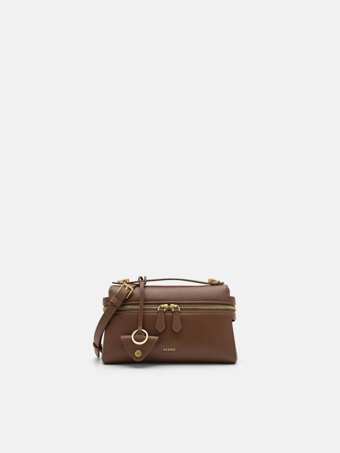 Alyssa Leather Shoulder Bag - Brown
