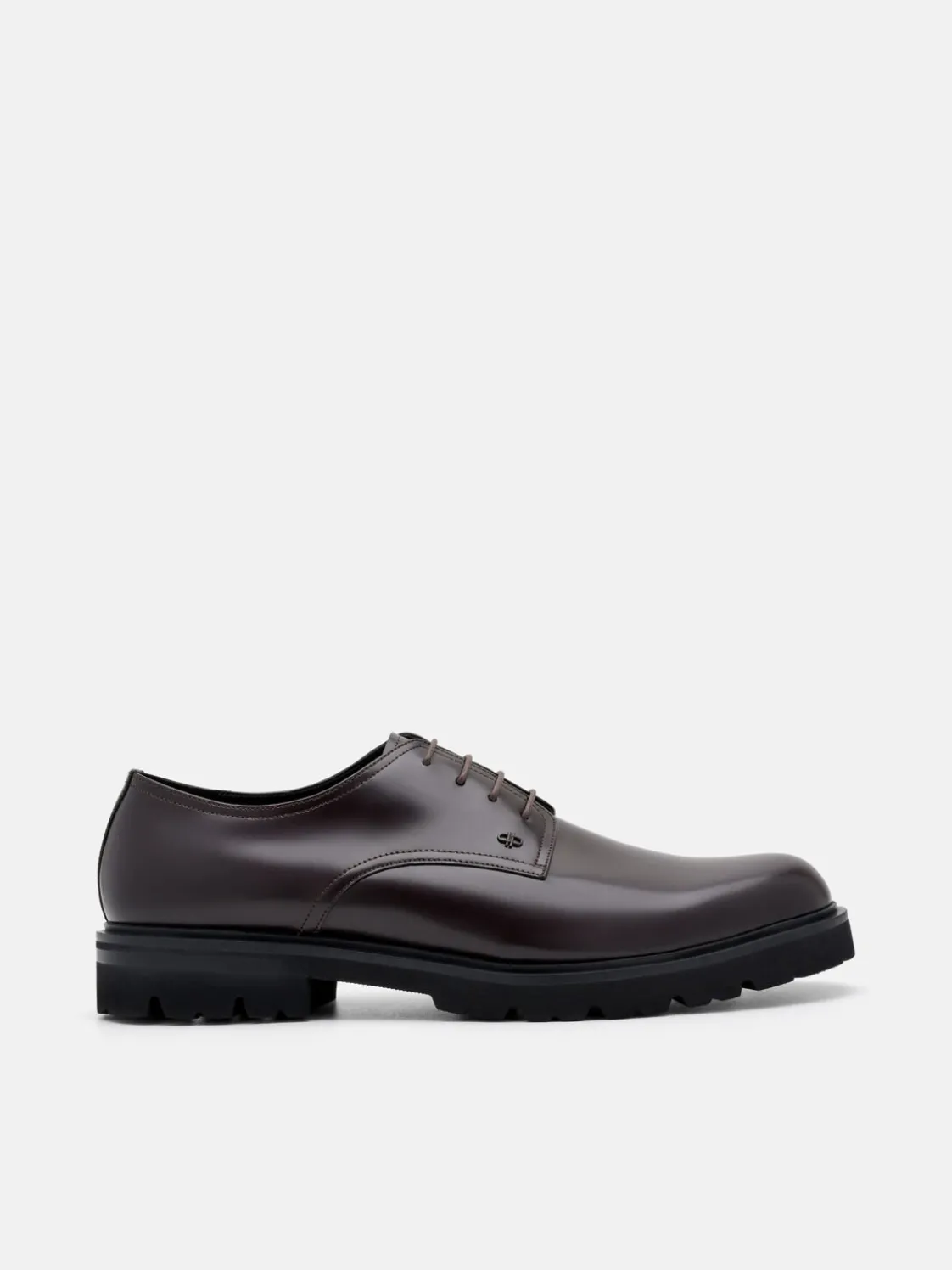 Anders Leather Derby Shoes - Mahogany