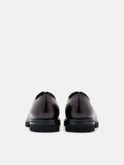 Anders Leather Derby Shoes - Mahogany
