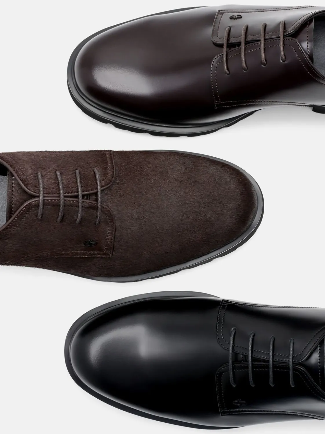 Anders Leather Derby Shoes - Mahogany