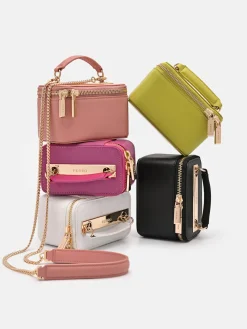 Ari Leather Mini Vanity Case - Black