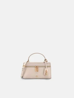 Ari Leather Shoulder Bag - Champagne