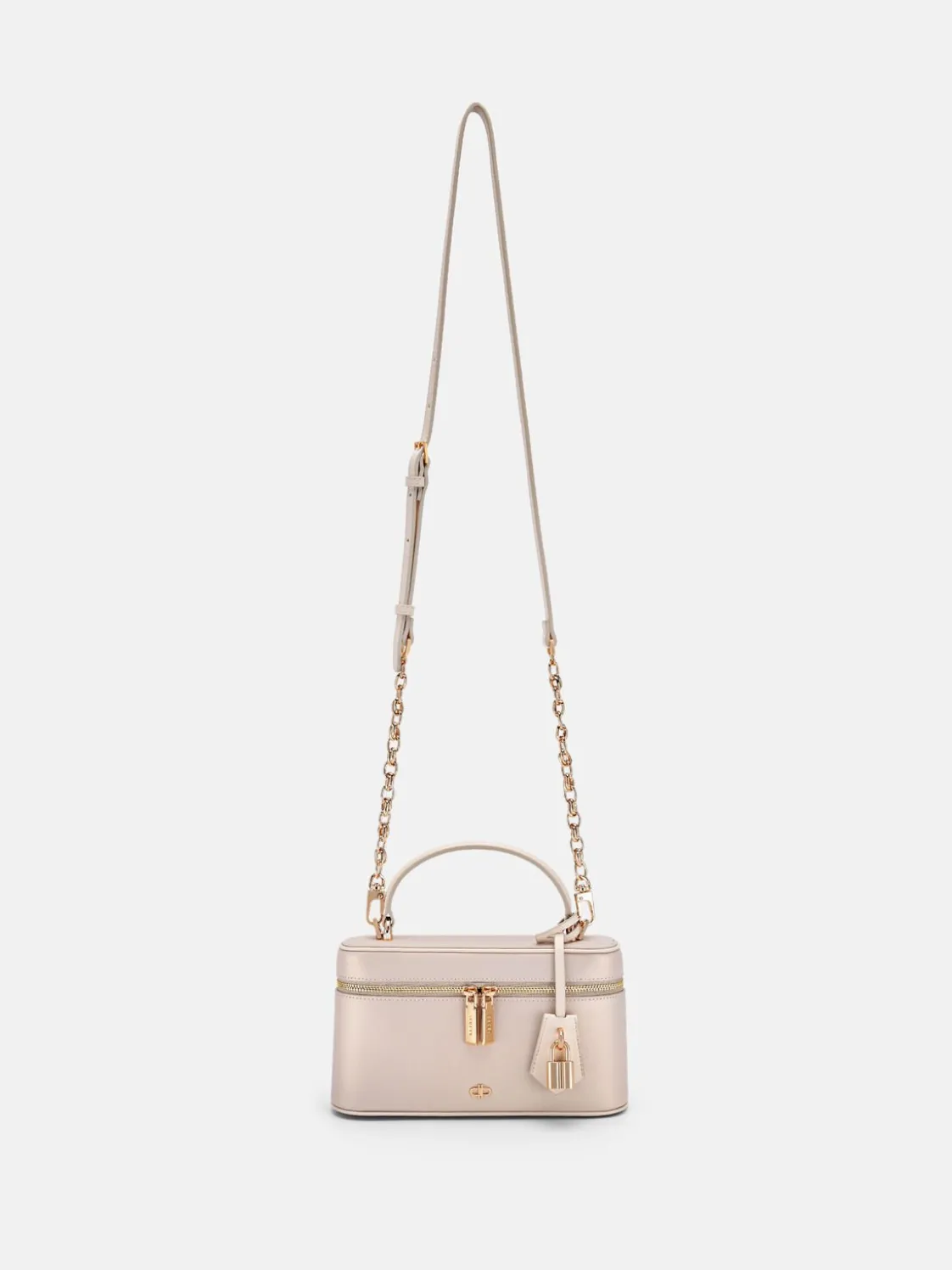Ari Leather Shoulder Bag - Champagne