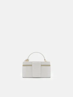 Ari Leather Shoulder Bag - Silver