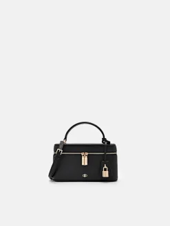 Ari Leather Shoulder Bag - Black
