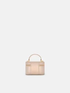 Ari Leather Vanity Case - Champagne