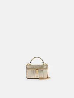Ari Leather Vanity Case - Gold