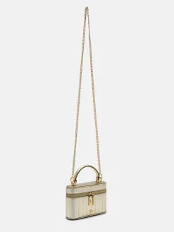 Ari Leather Vanity Case - Gold