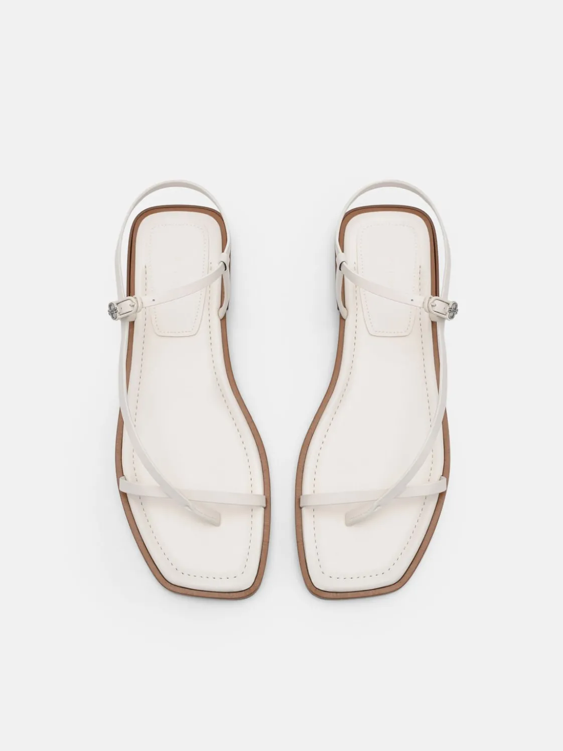 Ashby Leather Strappy Sandals - Chalk