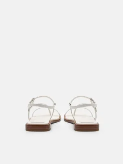 Ashby Leather Strappy Sandals - Chalk