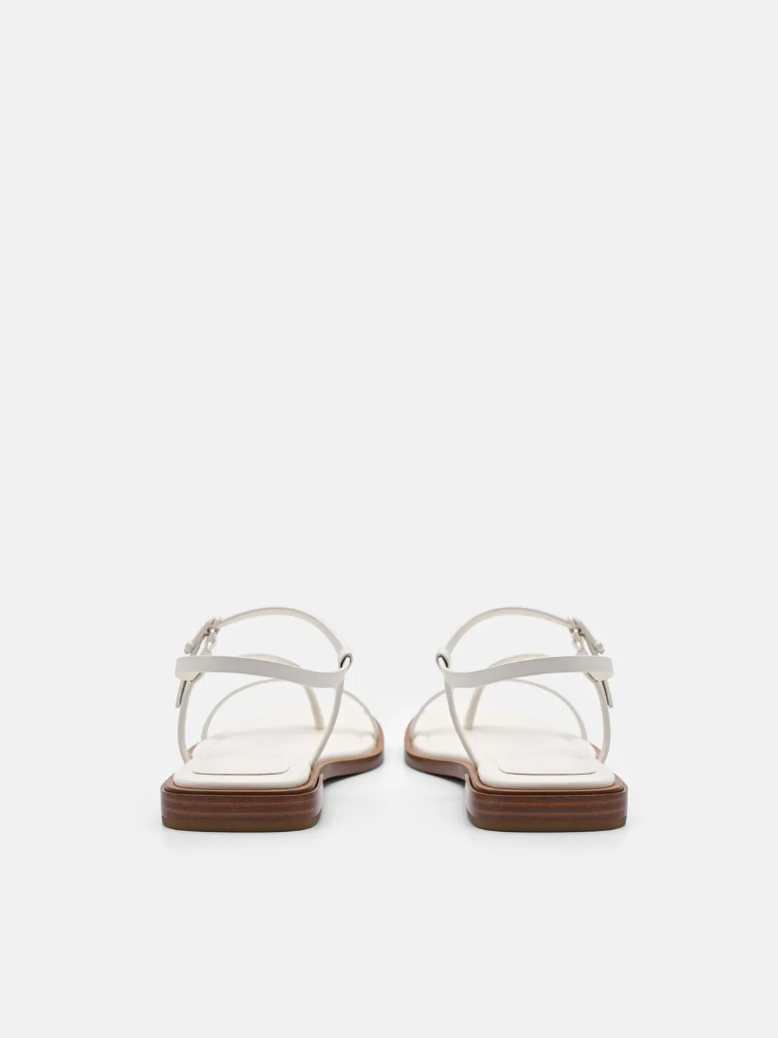 Ashby Leather Strappy Sandals - Chalk