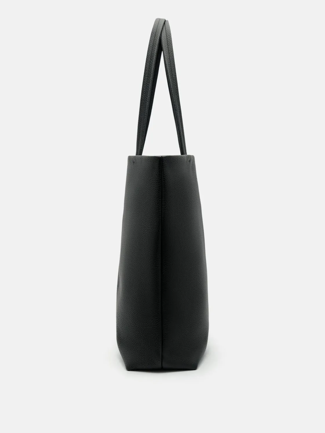 Asher Leather Tote Bag - Black