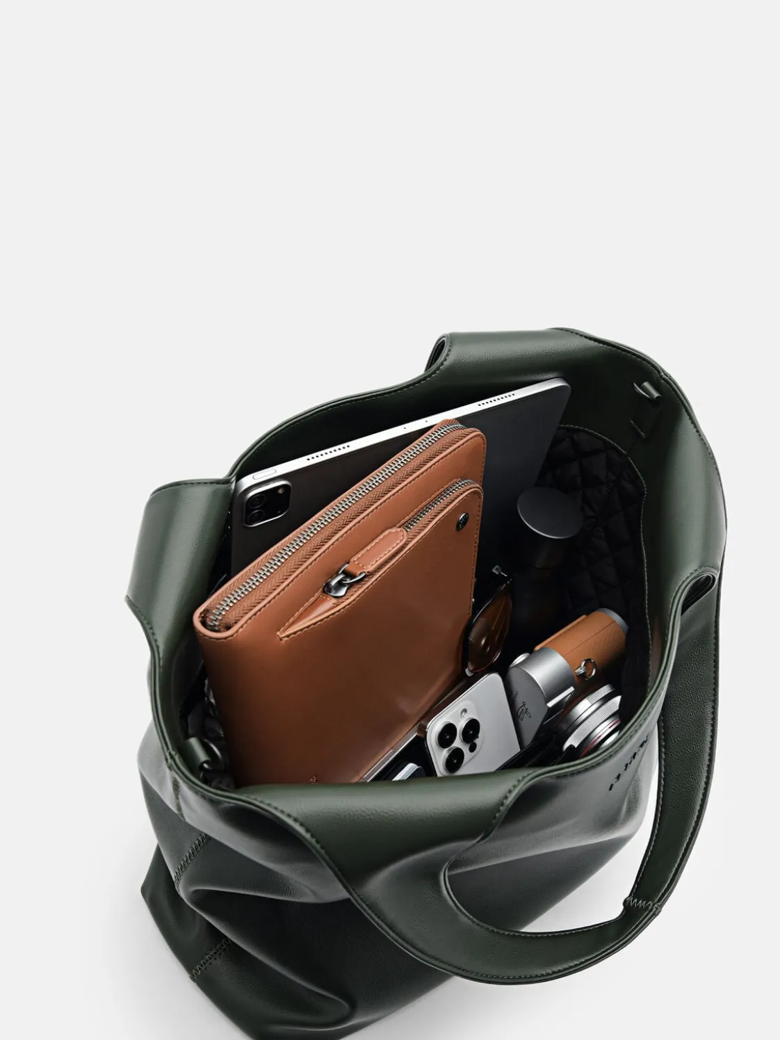 Avery Tote Bag - Dark Green