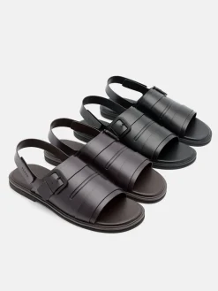 Backstrap Sandals - Black