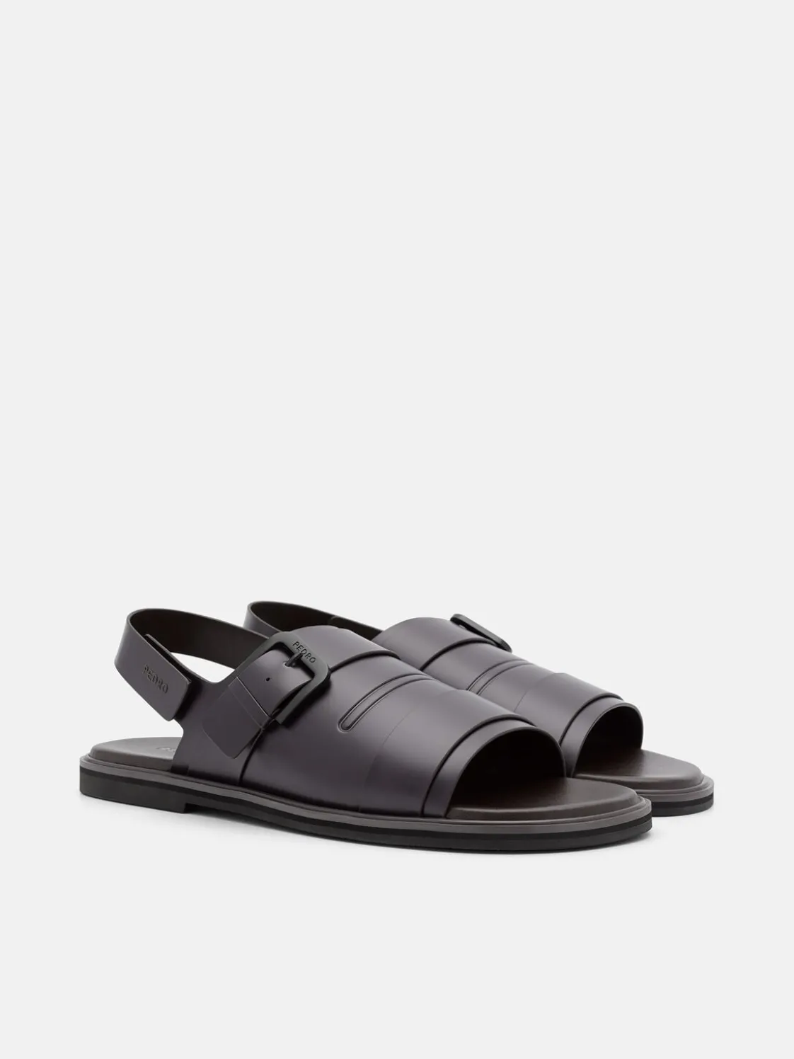 Backstrap Sandals - Dark Brown