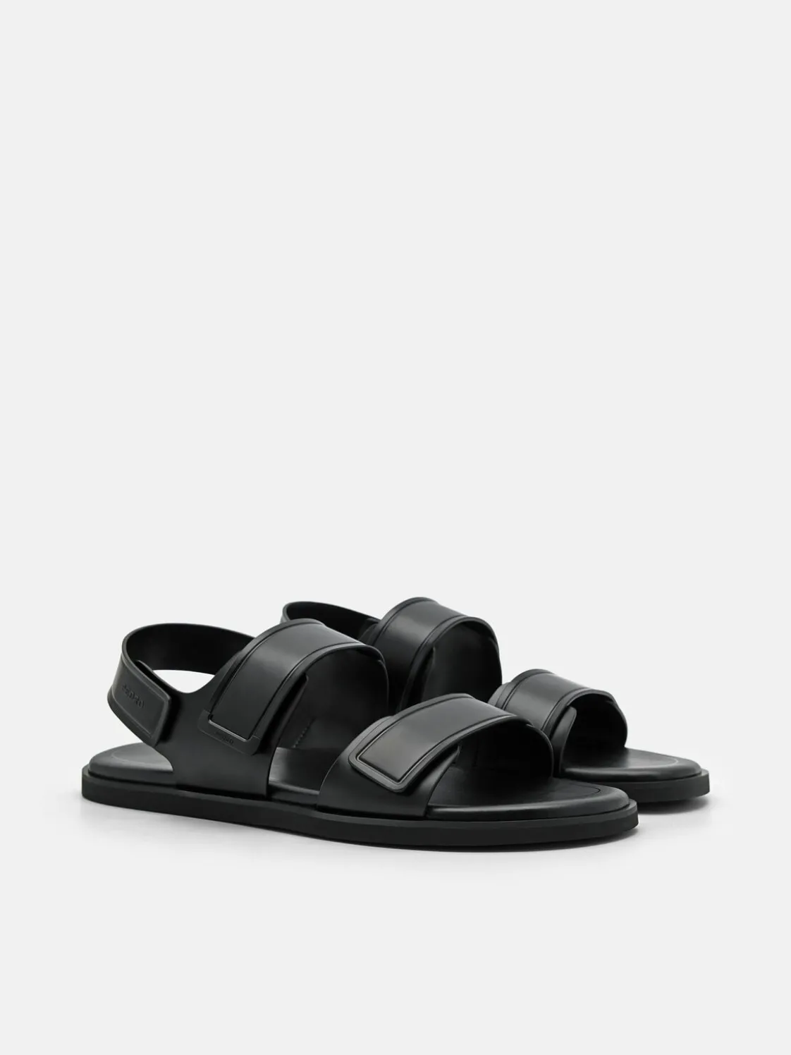 Backstrap Velcro Sandals - Black