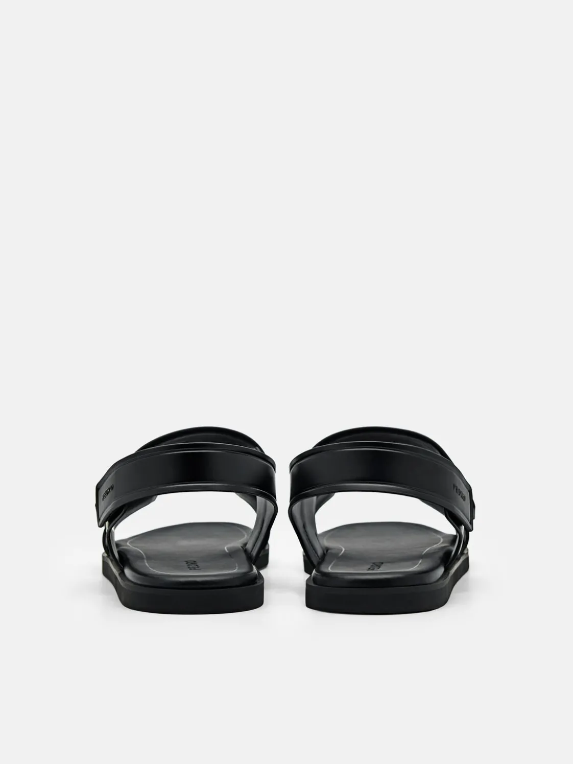 Backstrap Velcro Sandals - Black