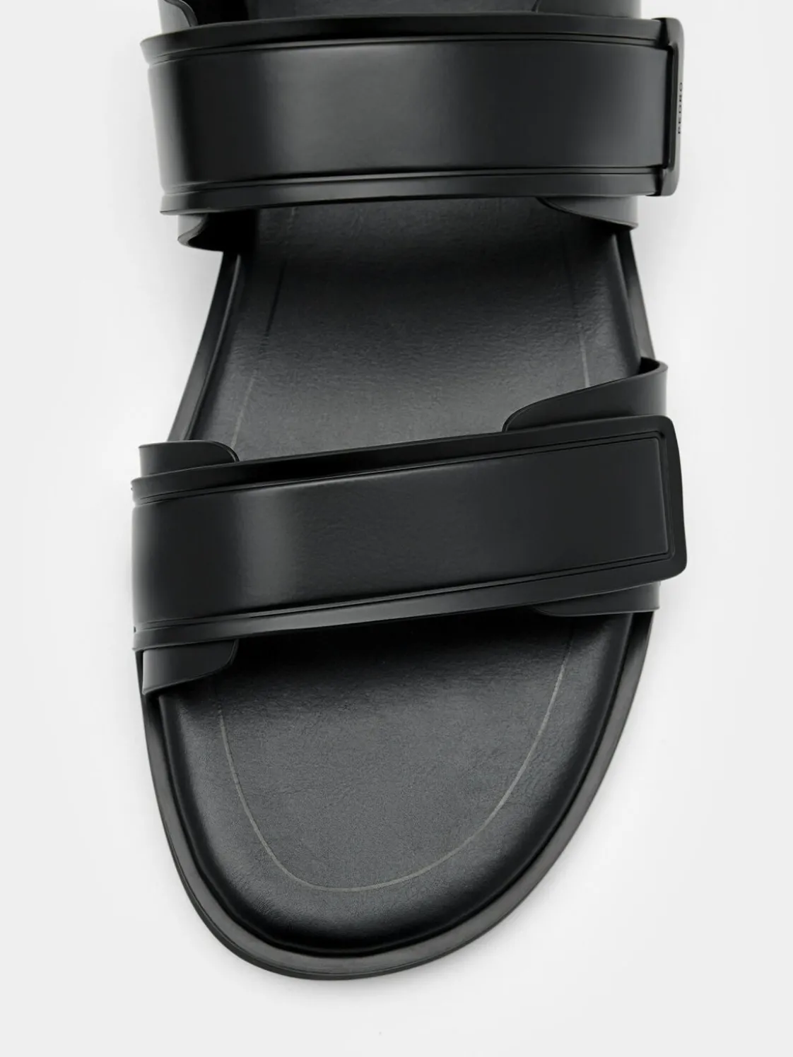 Backstrap Velcro Sandals - Black